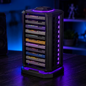 Retro Game Cartridge Tower